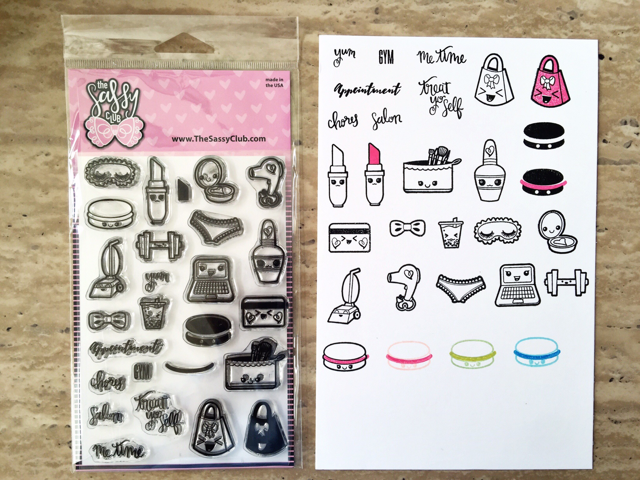 Product Review: The Sassy Club Clear Stamp Sets